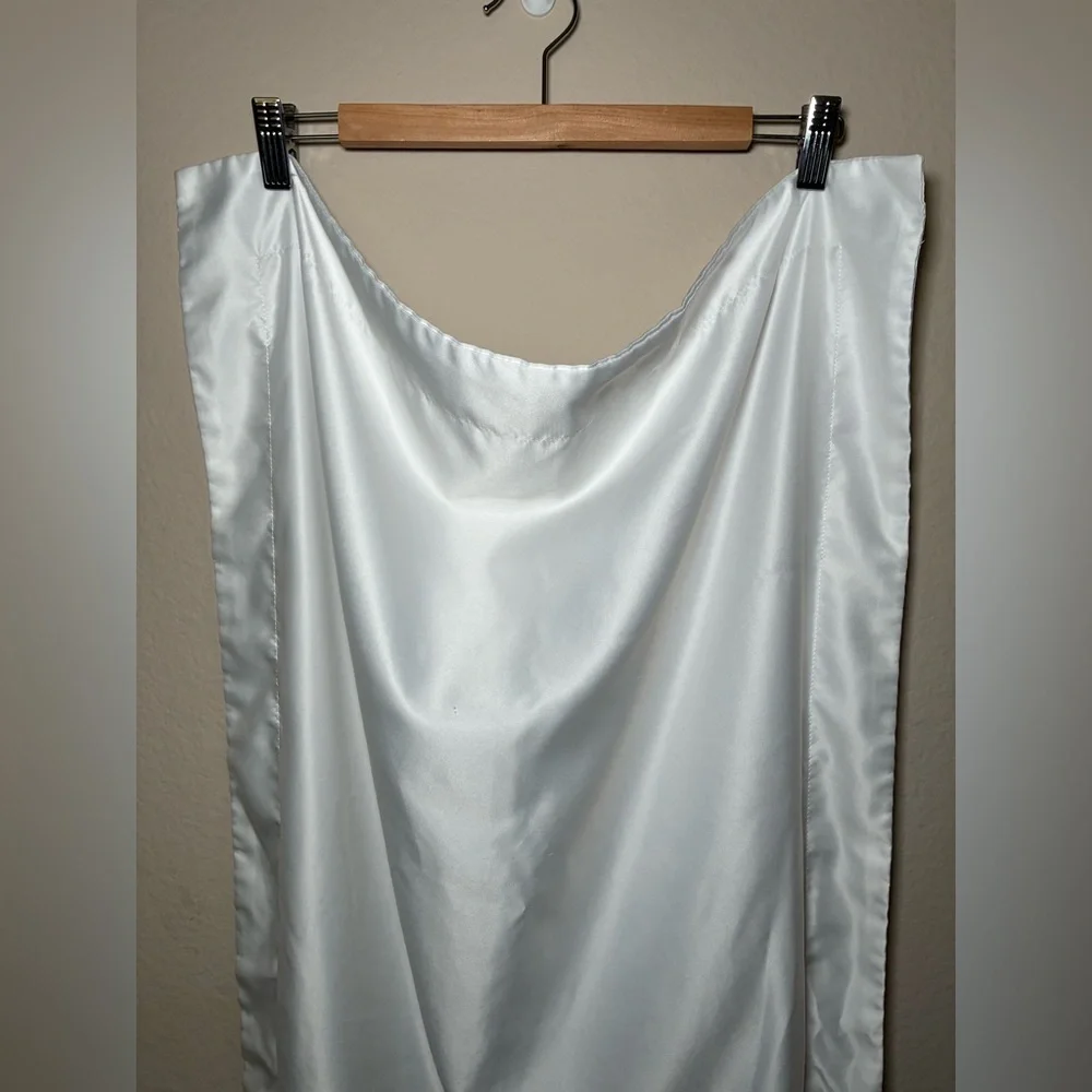 NTBAY White 33 X 20 Satin King Pillow Shams plus 2 inch border